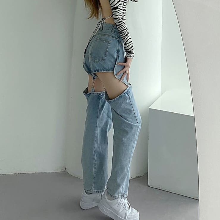 デニムパンツ 変形ジーンズ ジーパン | PlusNao | 詳細画像4 