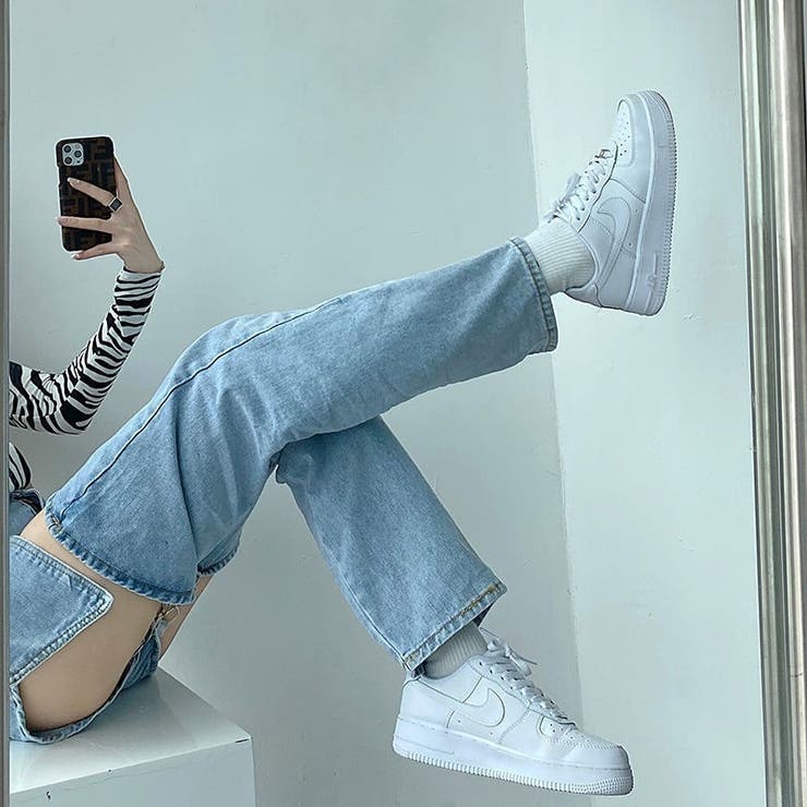 デニムパンツ 変形ジーンズ ジーパン | PlusNao | 詳細画像6 