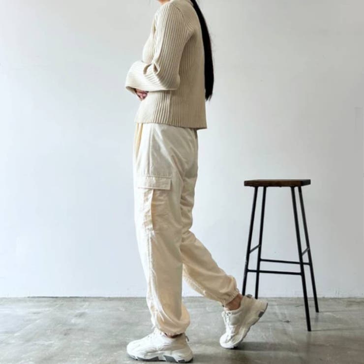 ナイロンカーゴパンツ レディース ボトムス | PlusNao | 詳細画像3 