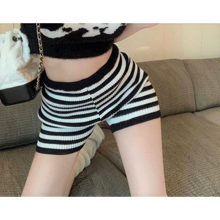 ショートパンツ 短パン リブニット | PlusNao | 詳細画像6 