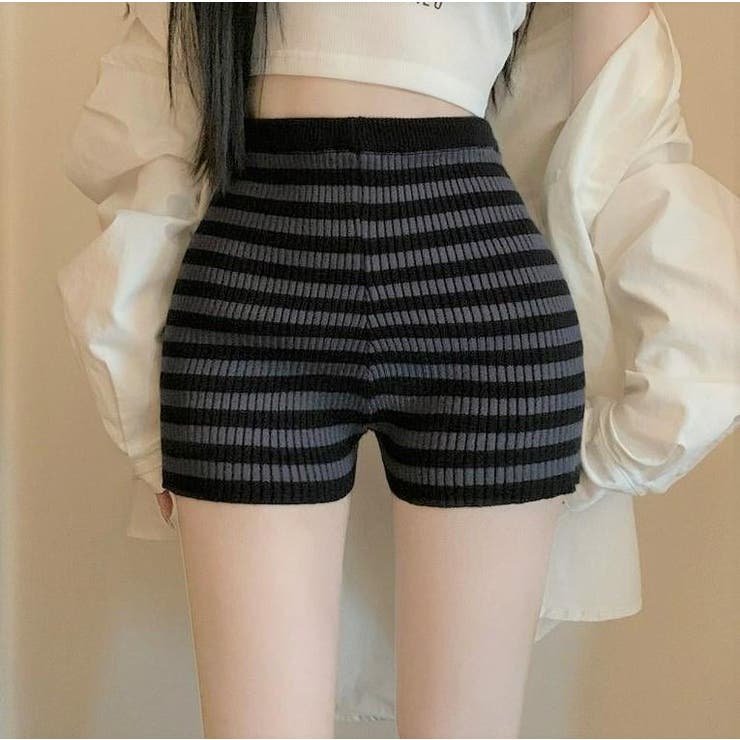 ショートパンツ 短パン リブニット | PlusNao | 詳細画像9 