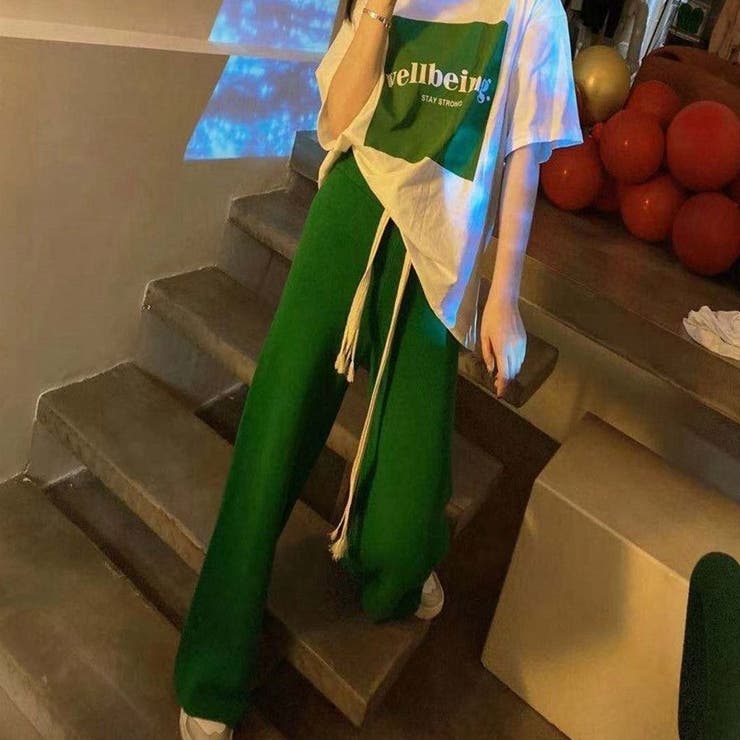 リブパンツ ロングパンツ 長ズボン | PlusNao | 詳細画像4 