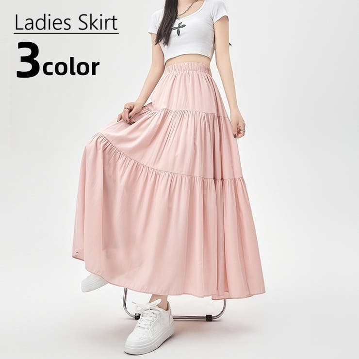 ロングスカート フレアスカート マキシ丈 | PlusNao | 詳細画像1 