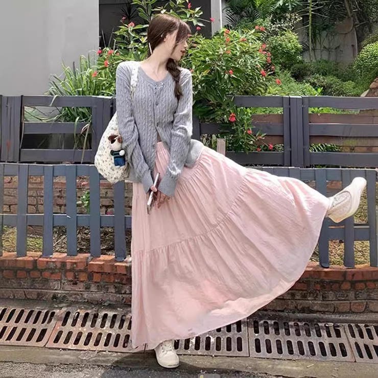 ロングスカート フレアスカート マキシ丈 | PlusNao | 詳細画像2 