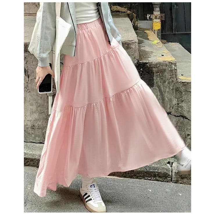 ロングスカート フレアスカート マキシ丈 | PlusNao | 詳細画像3 