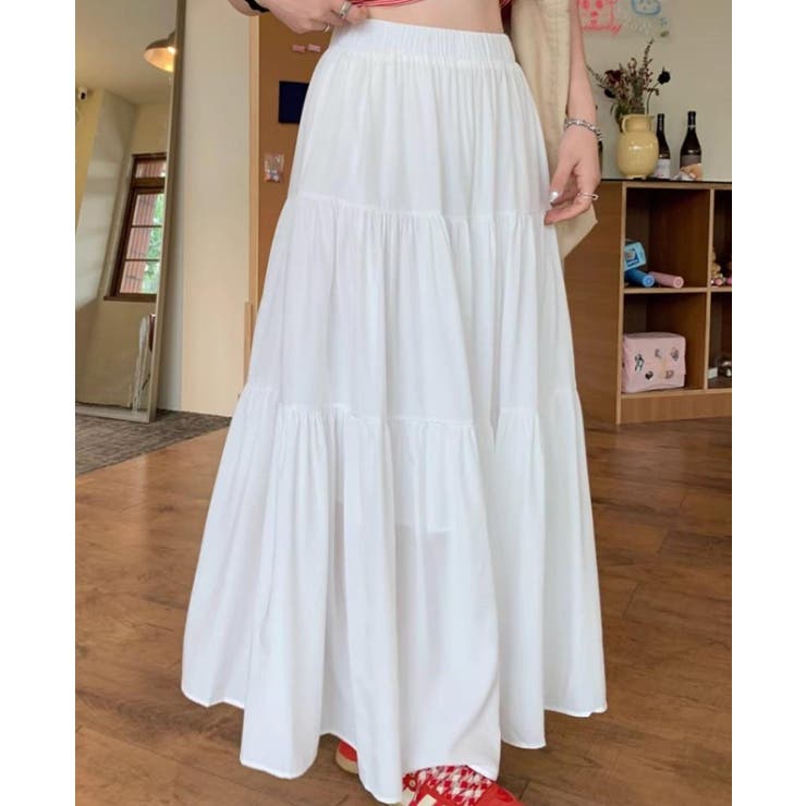 ロングスカート フレアスカート マキシ丈 | PlusNao | 詳細画像6 