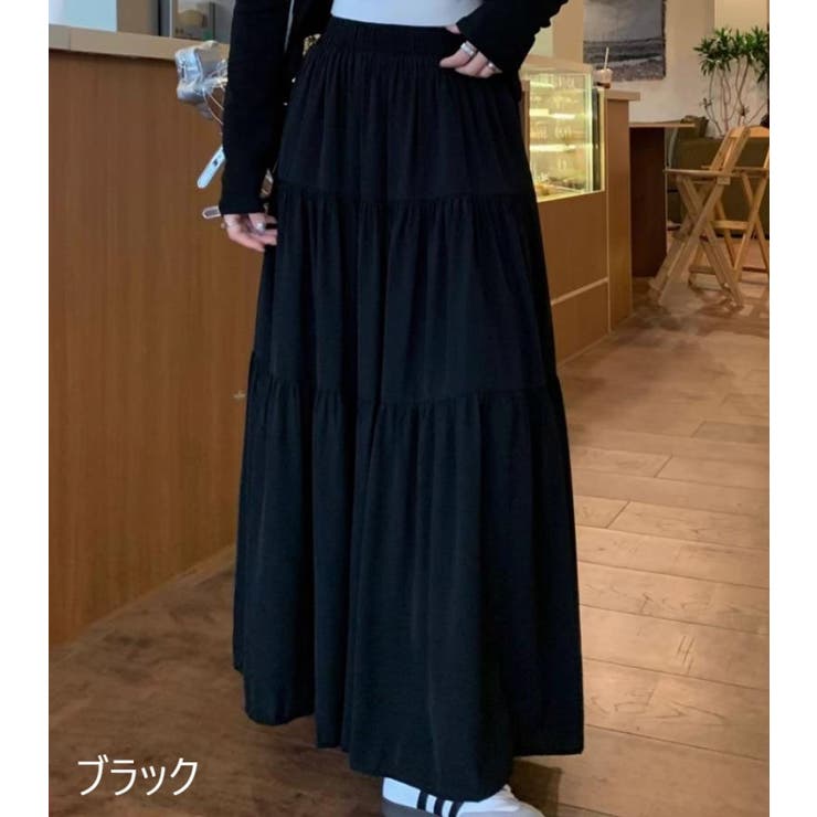 ロングスカート フレアスカート マキシ丈 | PlusNao | 詳細画像7 