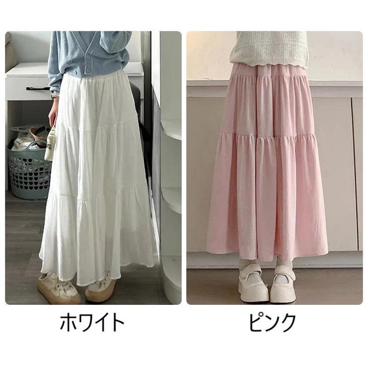ロングスカート フレアスカート マキシ丈 | PlusNao | 詳細画像9 