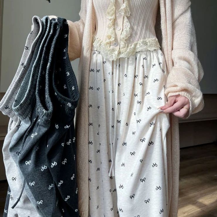 ワイドパンツ ロングパンツ スウェットパンツ | PlusNao | 詳細画像4 