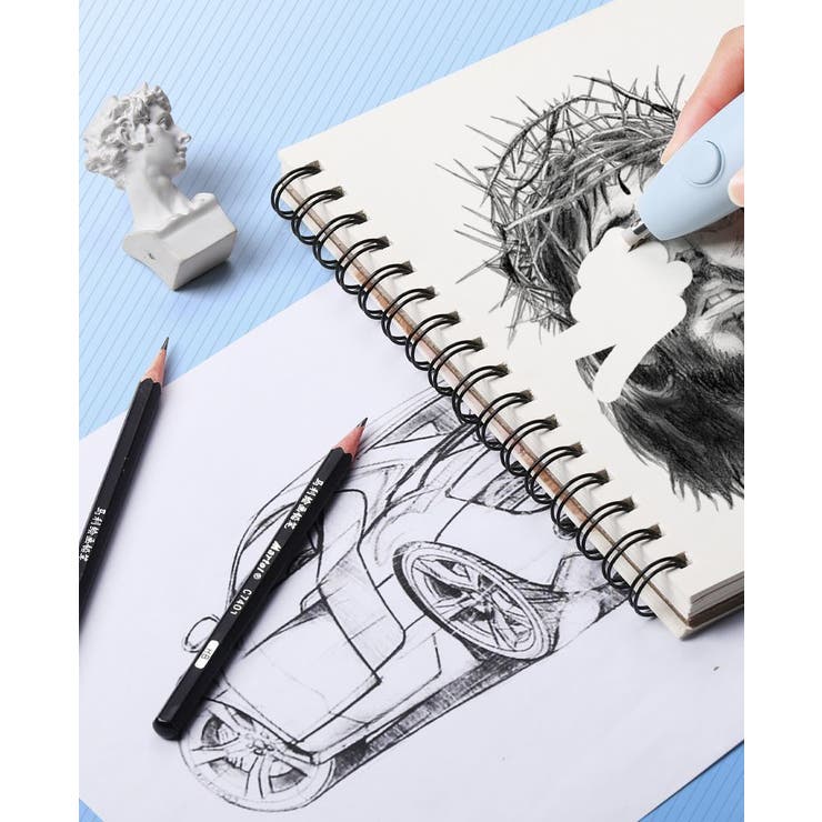 電動消しゴム 替え芯付き 電池式 | PlusNao | 詳細画像3 