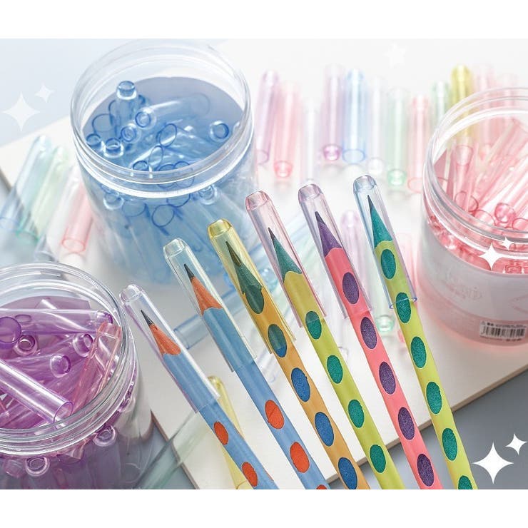 鉛筆キャップ 6本セット えんぴつキャップ | PlusNao | 詳細画像2 