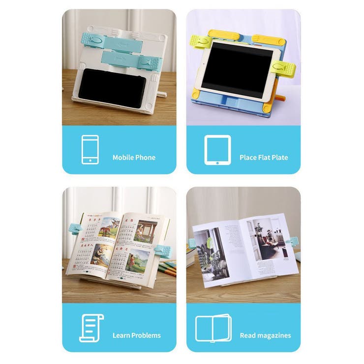 ブックスタンド ブックホルダー クリップ付き | PlusNao | 詳細画像5 