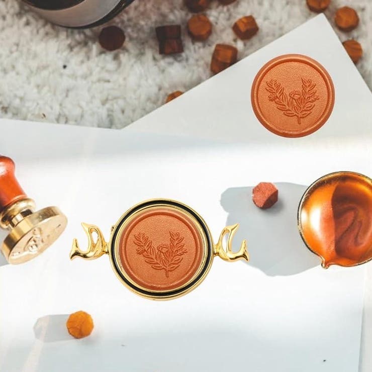 シーリングスタンプ用フレーム シーリングワックス デザインスタンプ | PlusNao | 詳細画像2 