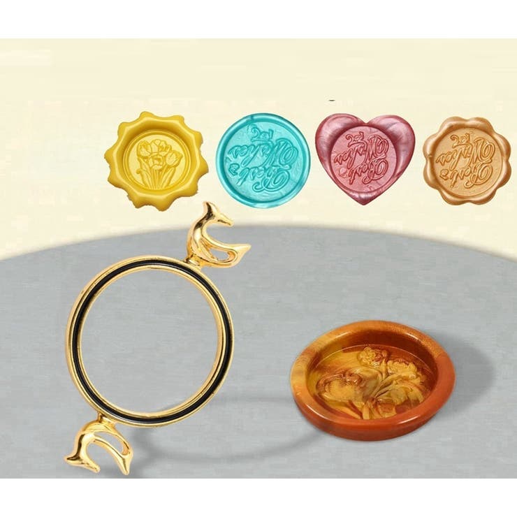 シーリングスタンプ用フレーム シーリングワックス デザインスタンプ | PlusNao | 詳細画像3 