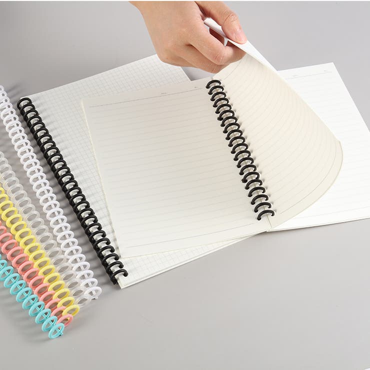 ルーズリーフバインダーリング 5個セット プラスチック製 | PlusNao | 詳細画像3 