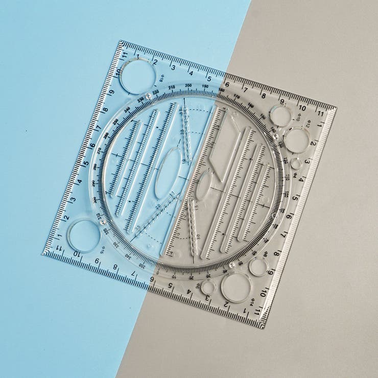 図形テンプレート定規 回転式 360度 | PlusNao | 詳細画像4 