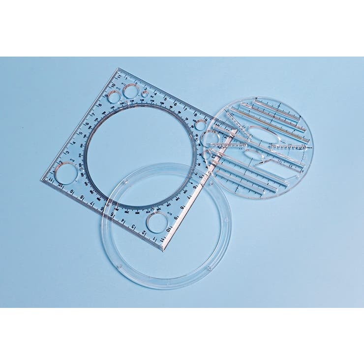 図形テンプレート定規 回転式 360度 | PlusNao | 詳細画像9 