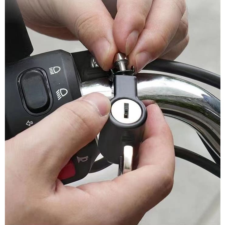 ヘルメットホルダー ヘルメットロック バイク | PlusNao | 詳細画像5 