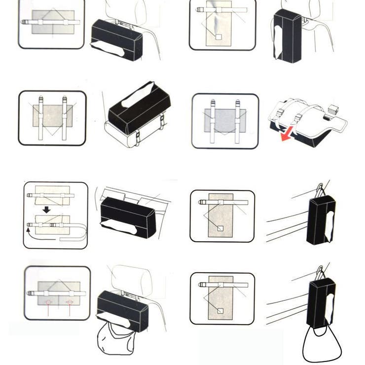 車用ティッシュケース ティッシュホルダー カーアクセサリー | PlusNao | 詳細画像12 