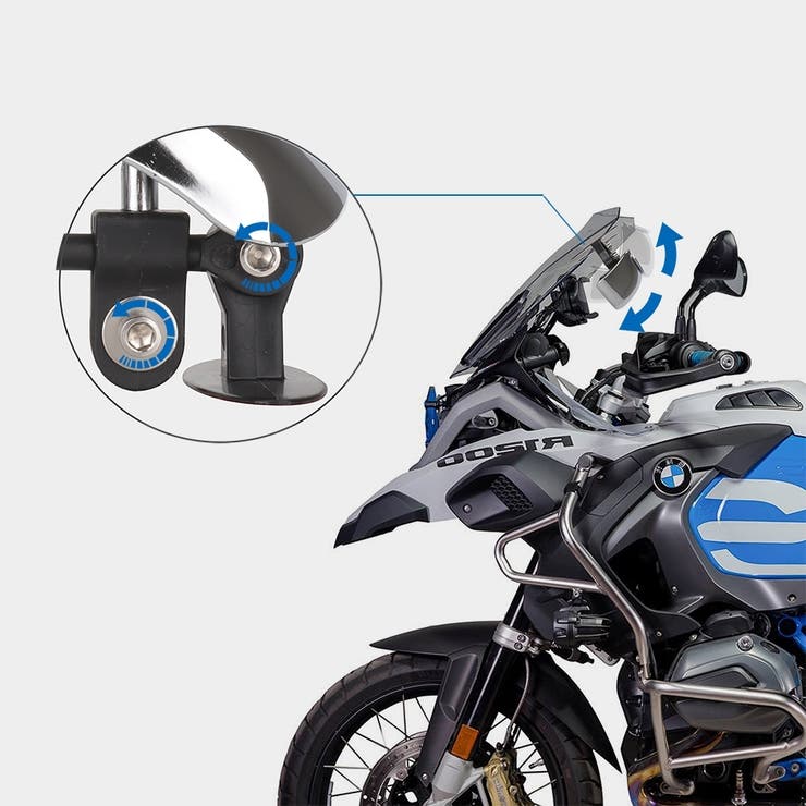 広角ミラー バイク用 バイクミラー | PlusNao | 詳細画像3 