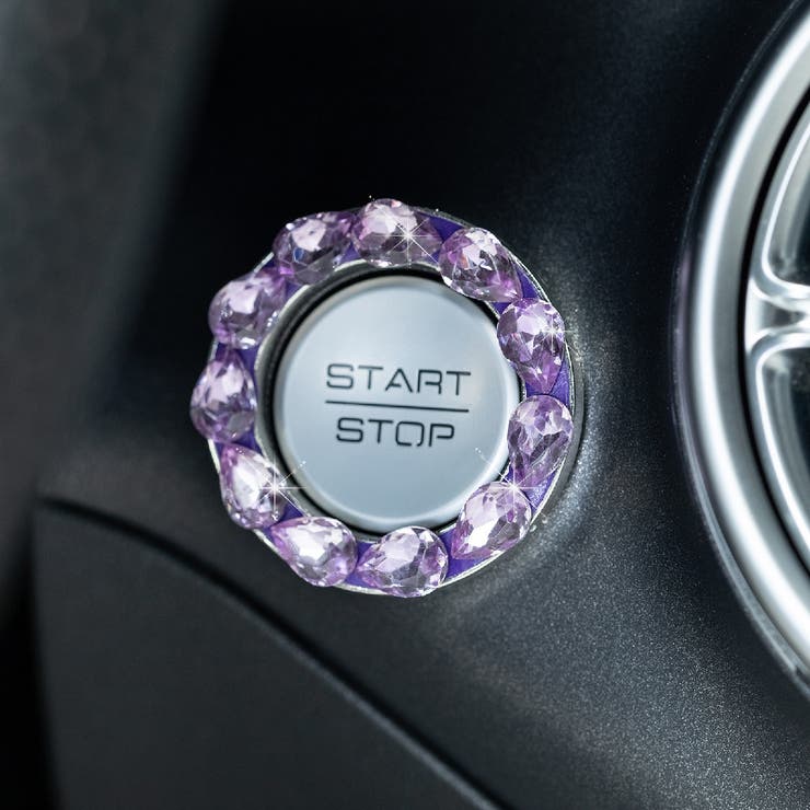 車用エンジンスタートボタンリング 水滴風 円形 | PlusNao | 詳細画像3 
