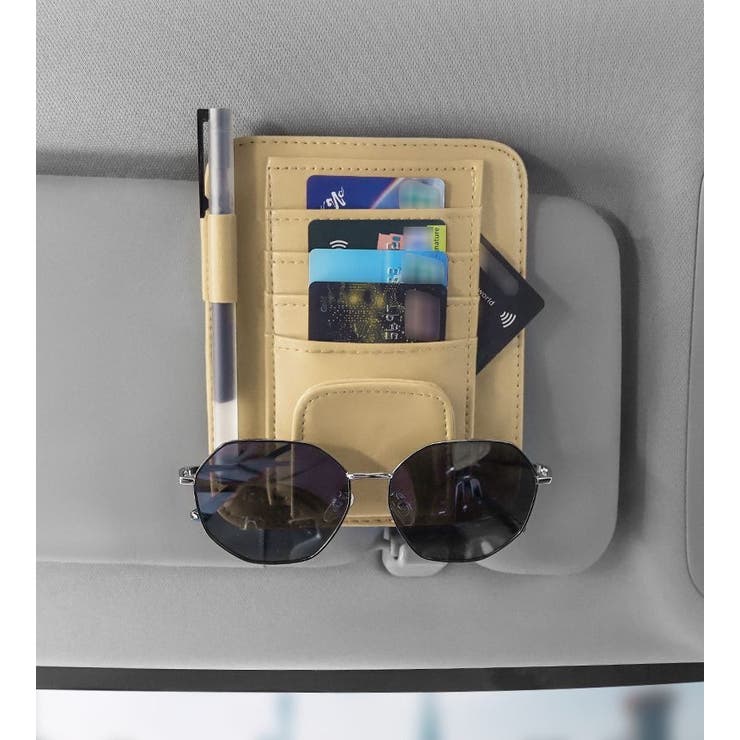 サンバイザーポケット サングラスホルダー 車用品 | PlusNao | 詳細画像4 
