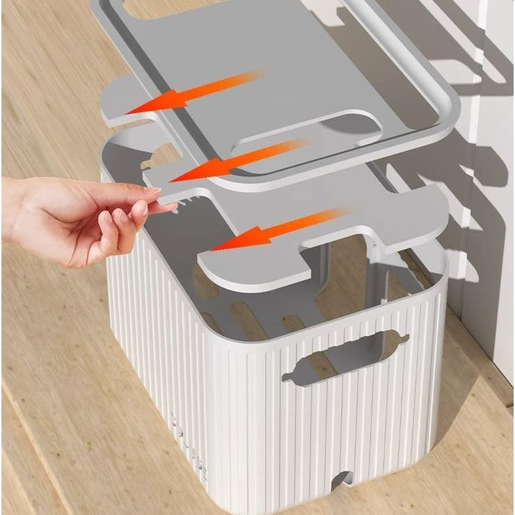 ルーター収納ボックス Wifi機器収納ボックス ケーブルボックス | PlusNao | 詳細画像10 