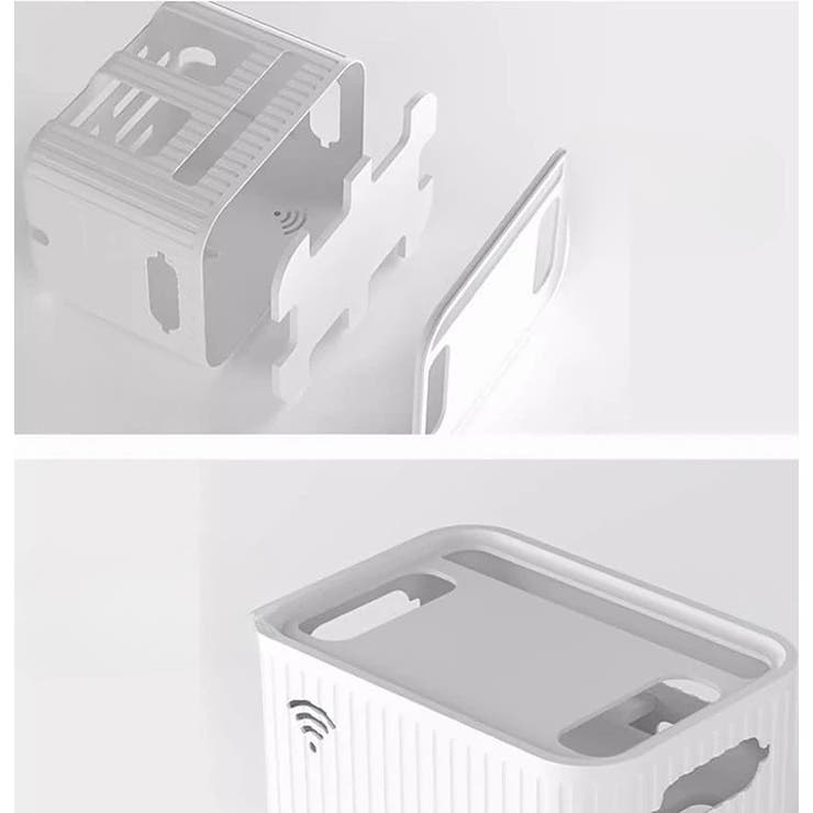 ルーター収納ボックス Wifi機器収納ボックス ケーブルボックス | PlusNao | 詳細画像12 