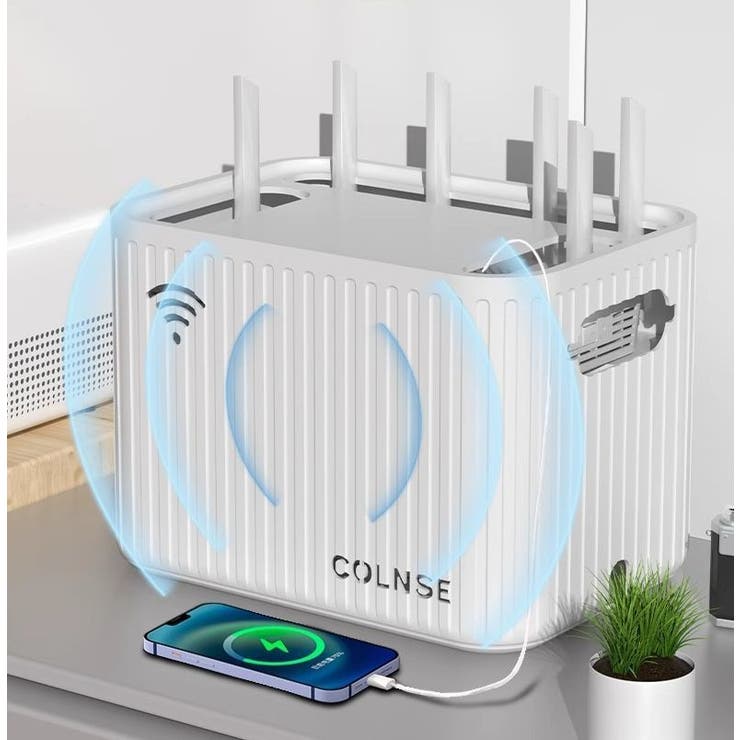 ルーター収納ボックス Wifi機器収納ボックス ケーブルボックス | PlusNao | 詳細画像3 