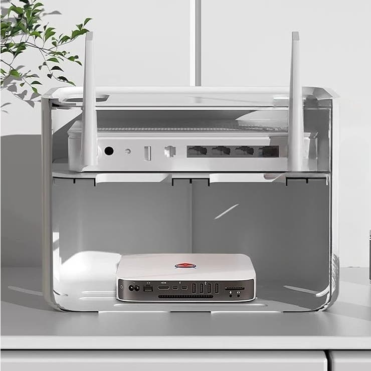 ルーター収納ボックス Wifi機器収納ボックス ケーブルボックス | PlusNao | 詳細画像8 