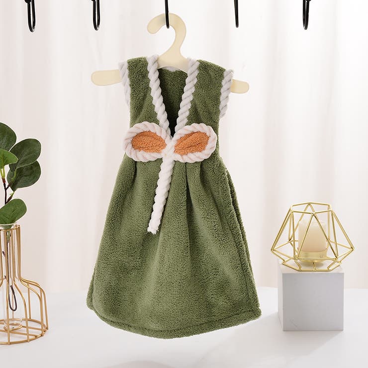 ハンドタオル ワンピース型 ハンガー付き | PlusNao | 詳細画像4 