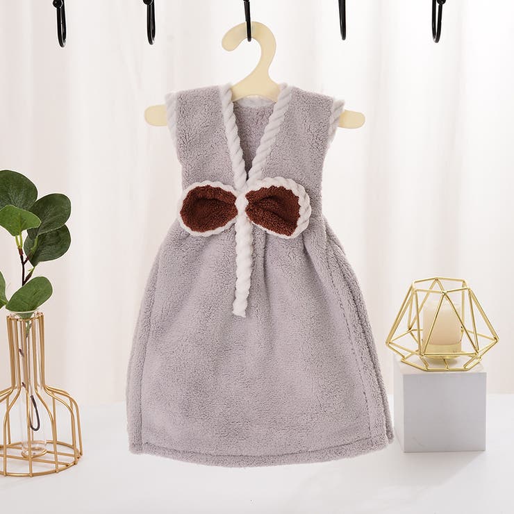 ハンドタオル ワンピース型 ハンガー付き | PlusNao | 詳細画像6 