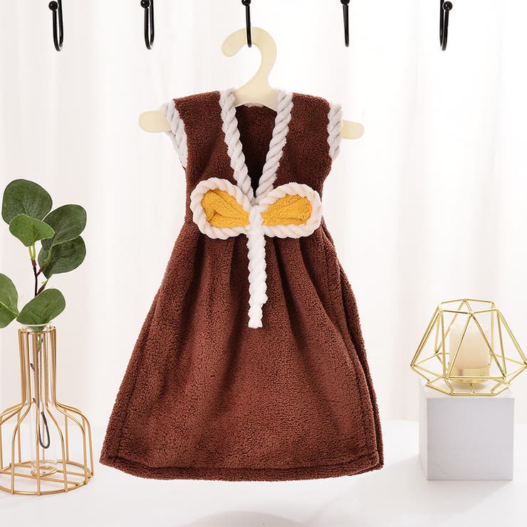 ハンドタオル ワンピース型 ハンガー付き | PlusNao | 詳細画像9 