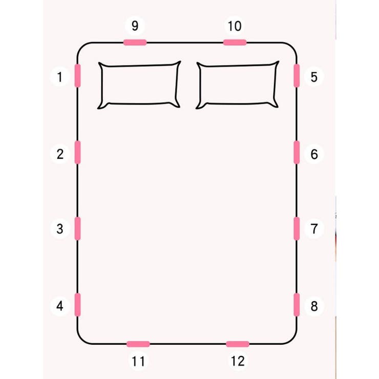 ベッドシーツクリップ 12個セット シーツ固定クリップ | PlusNao | 詳細画像12 