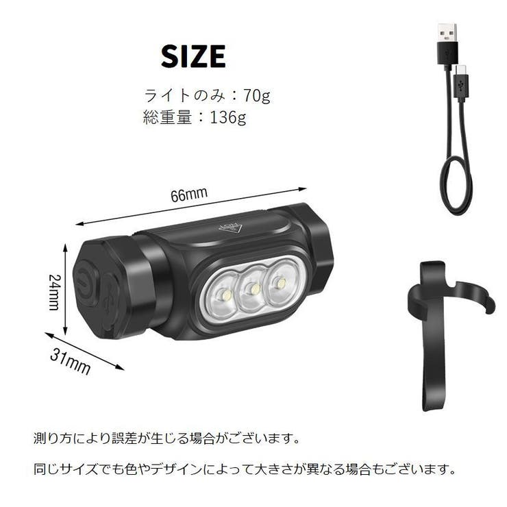 ヘッドライト LED 充電式 | PlusNao | 詳細画像13 