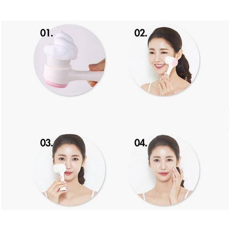 洗顔ブラシ 2個セット フェイスブラシ | PlusNao | 詳細画像4 