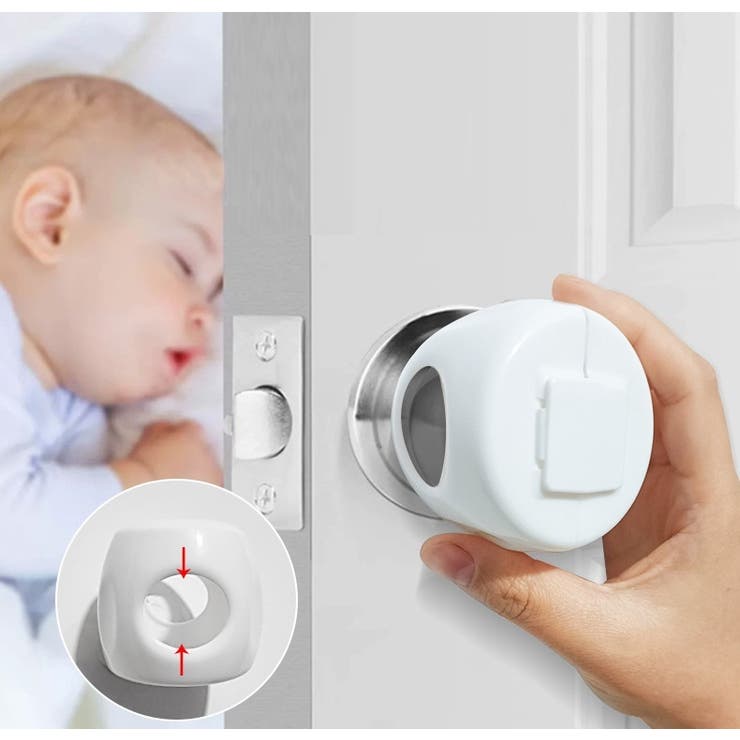 ドアノブカバー チャイルドロック ドアストッパー | PlusNao | 詳細画像2 