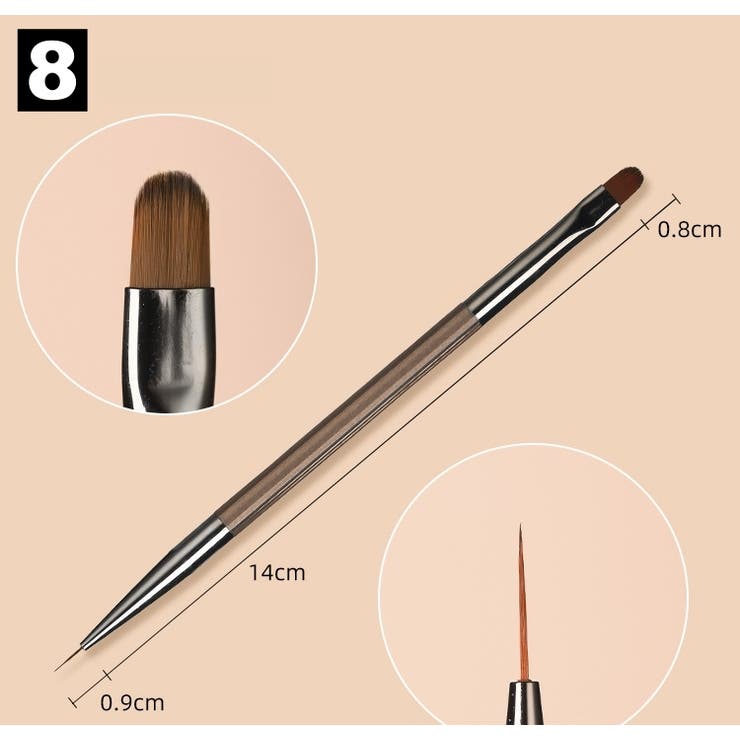 ネイルアートブラシ 筆 ジェルネイル | PlusNao | 詳細画像13