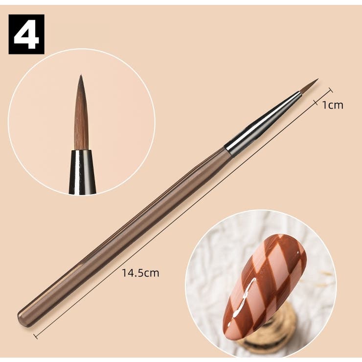 ネイルアートブラシ 筆 ジェルネイル | PlusNao | 詳細画像9