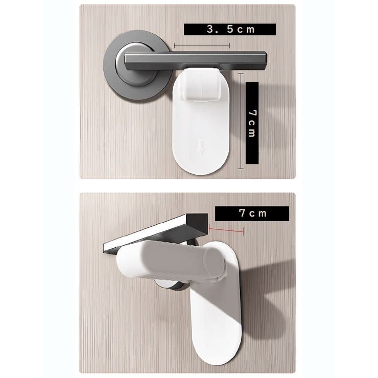 ドアノブロック ドアノブストッパー ドアロック | PlusNao | 詳細画像9 