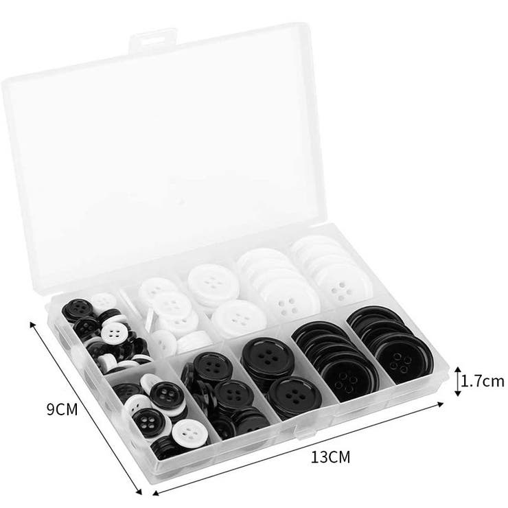 ボタン 四つ穴 160個セット | PlusNao | 詳細画像4 