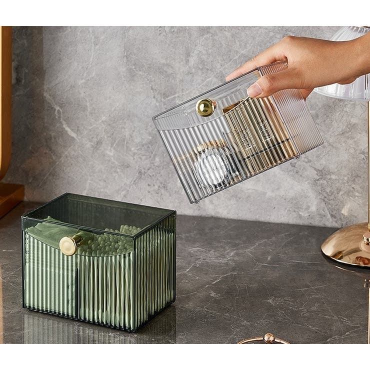 コットンケース 綿棒ケース メイク道具入れ | PlusNao | 詳細画像2 