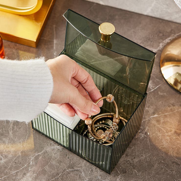 コットンケース 綿棒ケース メイク道具入れ | PlusNao | 詳細画像4 