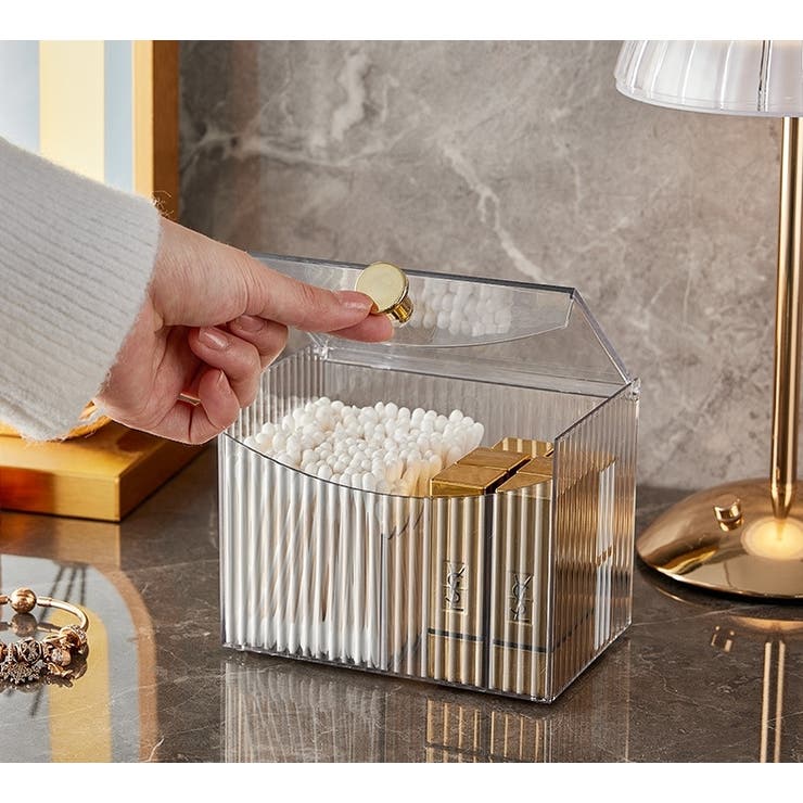 コットンケース 綿棒ケース メイク道具入れ | PlusNao | 詳細画像7 