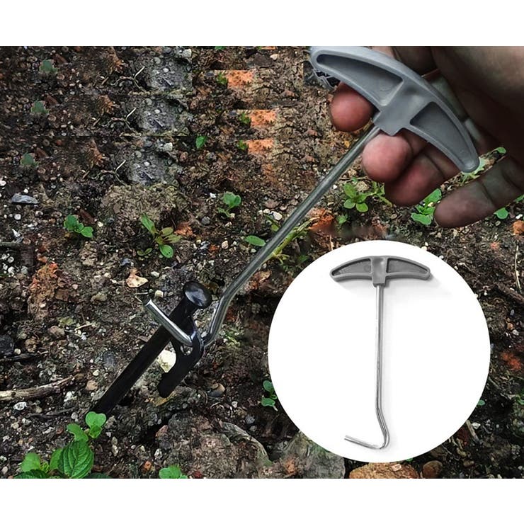 ペグ抜き 2本セット テントペグ抜き取り器 | PlusNao | 詳細画像3 