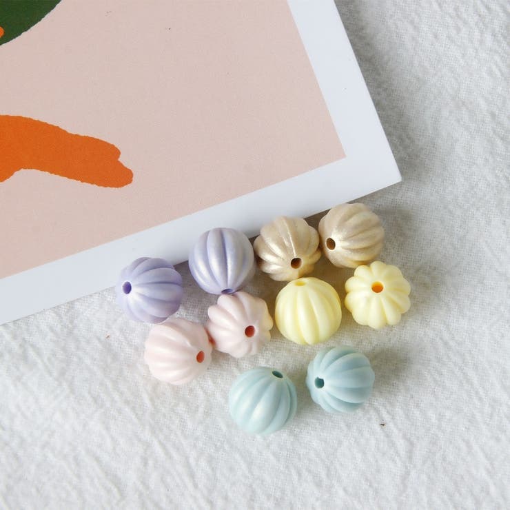 ビーズ 5個セット メロンビーズ | PlusNao | 詳細画像4 