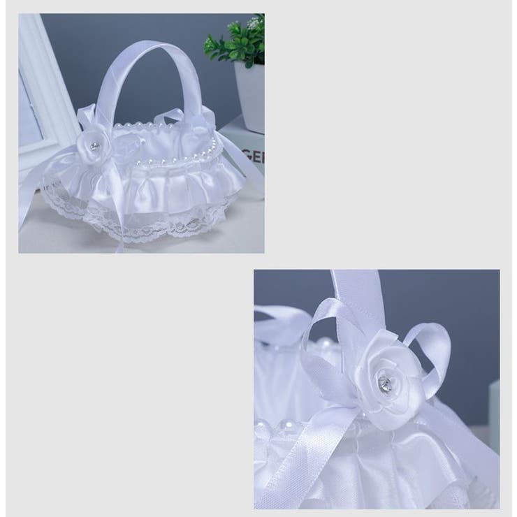 フラワーガールバスケット フラワーバスケット リングピロー | PlusNao | 詳細画像11 