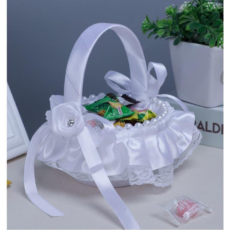 フラワーガールバスケット フラワーバスケット リングピロー | PlusNao | 詳細画像6 