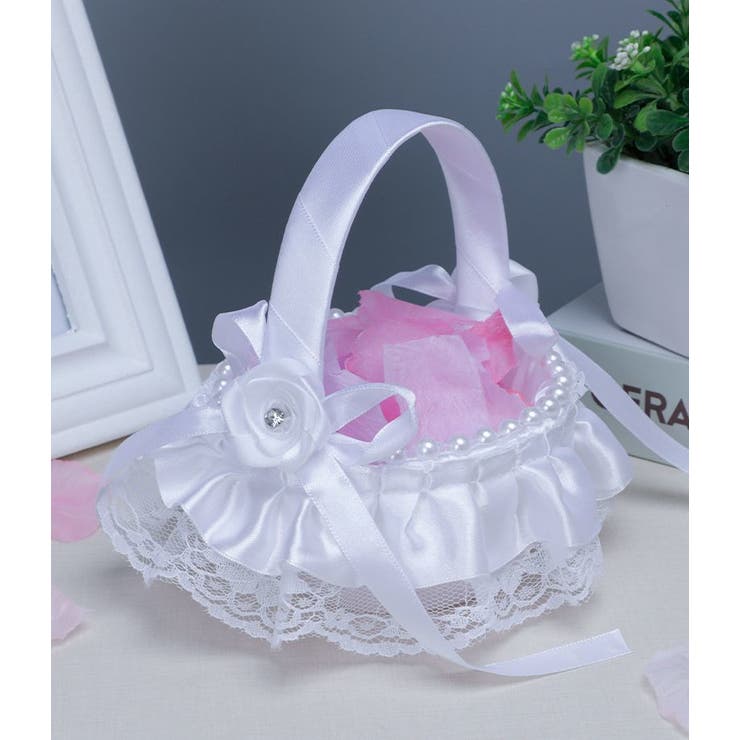 フラワーガールバスケット フラワーバスケット リングピロー | PlusNao | 詳細画像7 