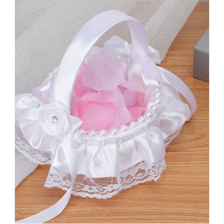 フラワーガールバスケット フラワーバスケット リングピロー | PlusNao | 詳細画像8 